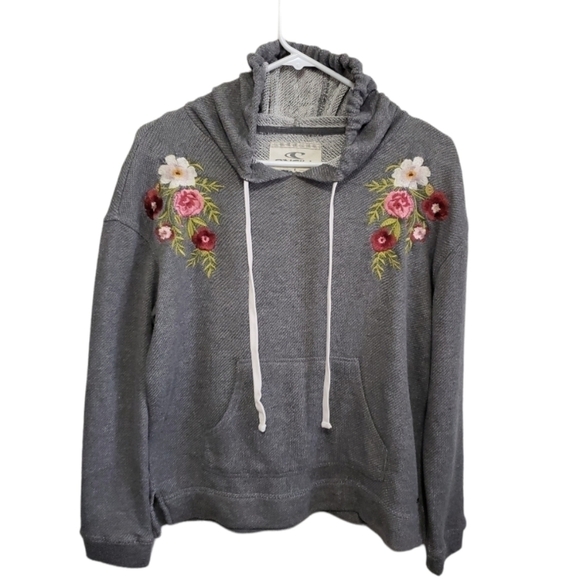 O’NEILL Floral Embroidered Boho Hoodie Sweatshirt, Size S - Picture 7 of 11